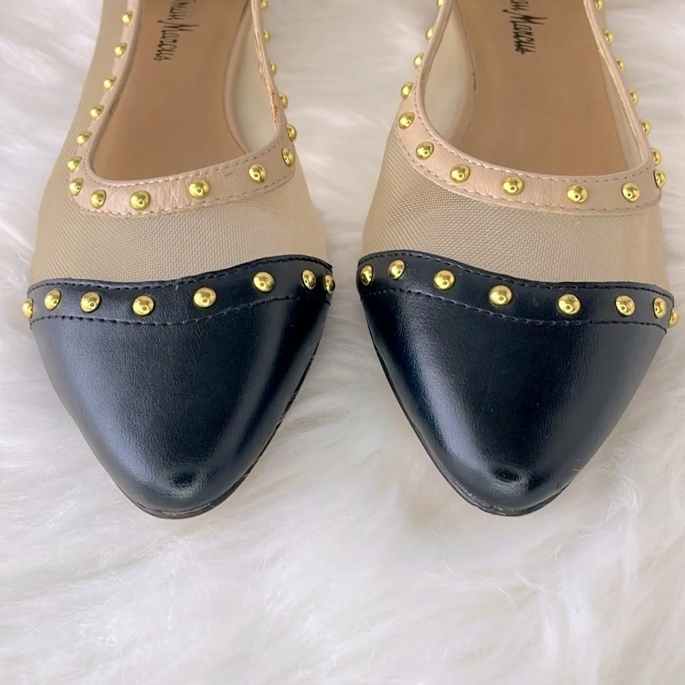 Neiman‎ Marcus “Gertrud” Studded Flats